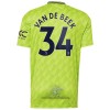 Officiële Voetbalshirt Manchester United Van De Beek 34 Derde 2022-23 - Heren